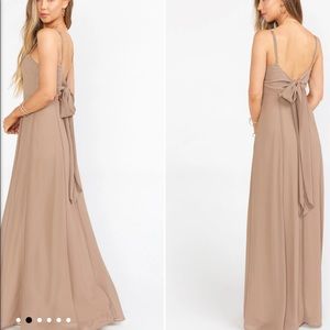 Dune Chiffon Bridesmaid Dresd from “Show Me Your Mumu”
